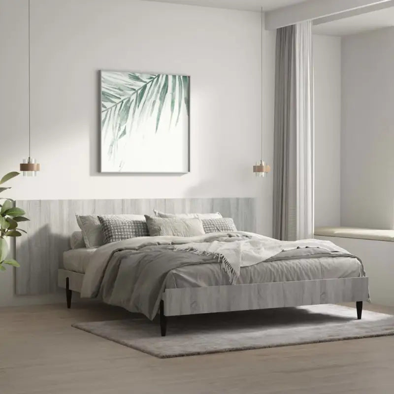 Elegante grijs sonoma hoofdborden van bewerkt hout voor elke slaapkamer - Hoofdborden en voetborden