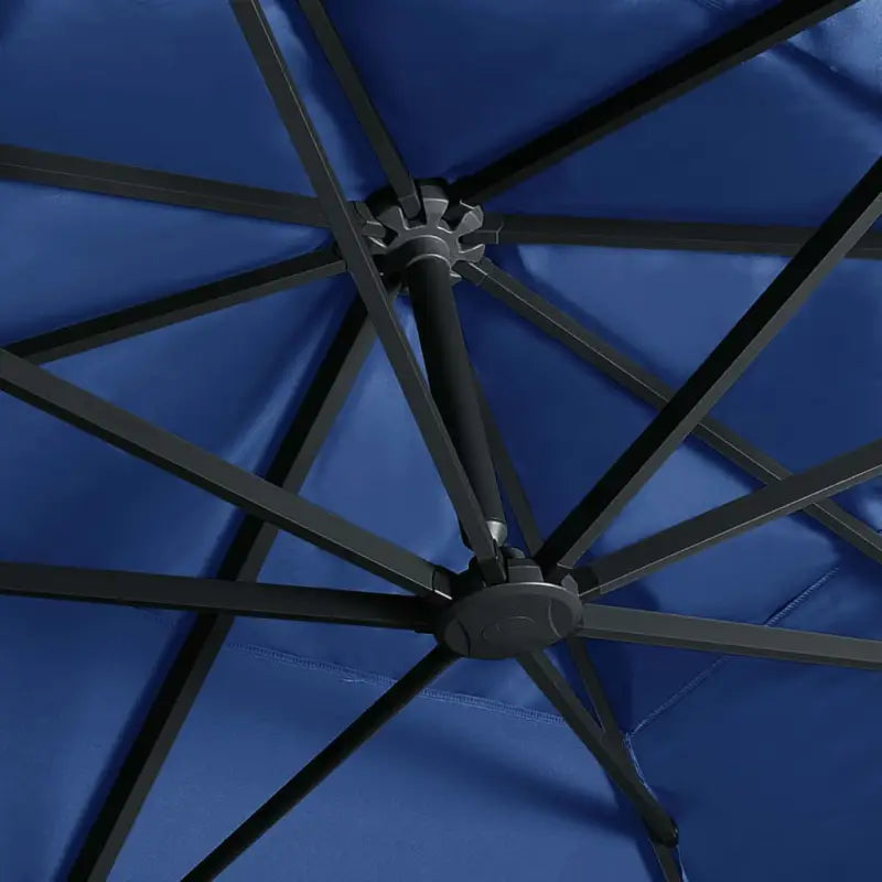 Elegante hangende parasol met gepoedercoat aluminium en aluminium paal - Parasols en zonneschermen
