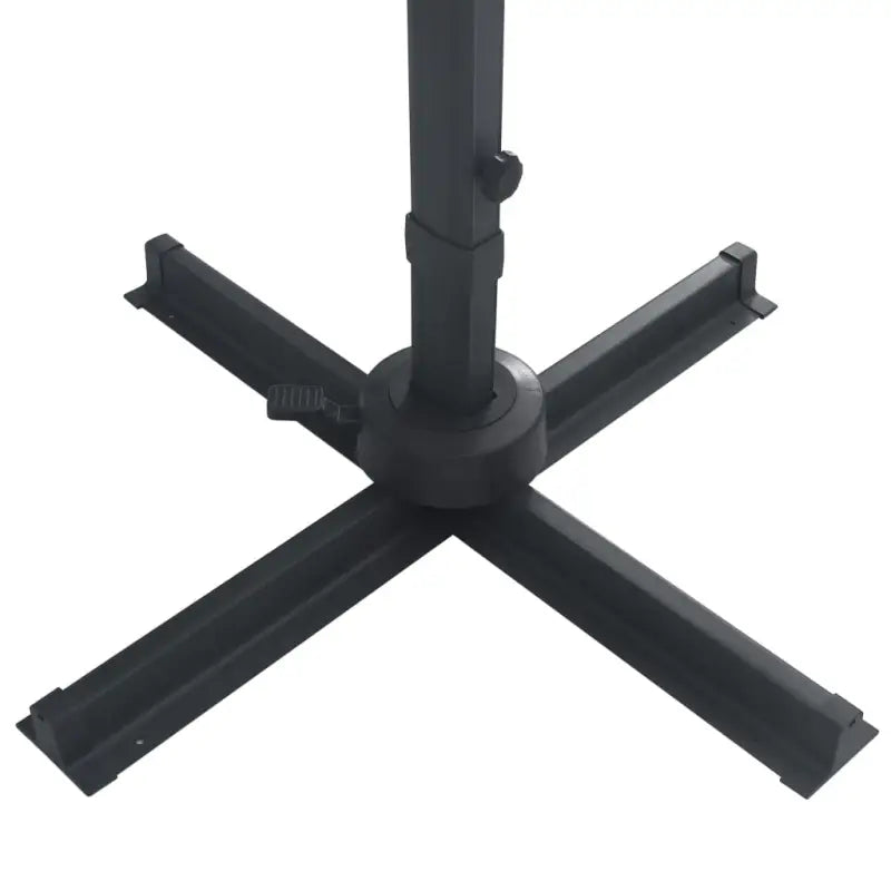 Elegante hangende parasol met gepoedercoat aluminium en aluminium paal - Parasols en zonneschermen
