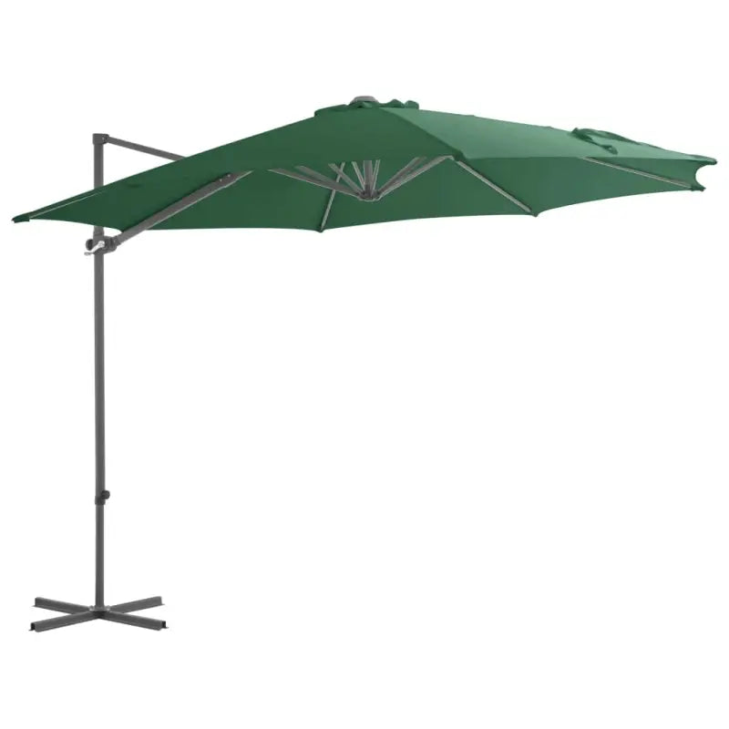 Elegante hangende parasol met stalen paal voor schaduw en UV-bescherming - Lichtgroen / 300 x 255 cm / 1 - Parasols