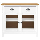 Elegante houten dressoir van massief grenenhout voor een georganiseerd interieur - Dressoirs & buffetkasten