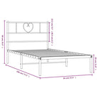 Elegante metalen bedframe met extra opbergruimte voor je slaapkamer - Bedden & bedframes