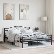 Elegante metalen bedframe met stevige ondersteuning - Bedden & bedframes