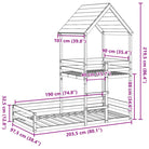 Elegante metalen stapelbed met massief grenenhout voor kleine kamers - Bedden & bedframes