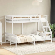 Elegante metalen stapelbed met massief grenenhout voor kleine kamers - Bedden & bedframes