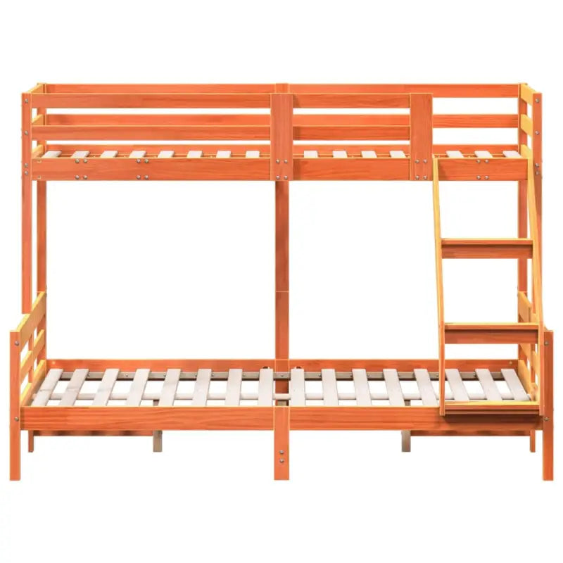 Elegante metalen stapelbed met massief grenenhout voor kleine kamers - Bedden & bedframes