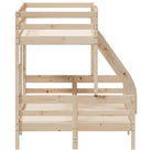 Elegante metalen stapelbed met massief grenenhout voor kleine kamers - Bedden & bedframes