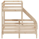 Elegante metalen Stapelbed van Massief Grenenhout voor Kleine Kamers - Bedden & bedframes