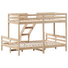 Elegante metalen Stapelbed van Massief Grenenhout voor Kleine Kamers - Bedden & bedframes
