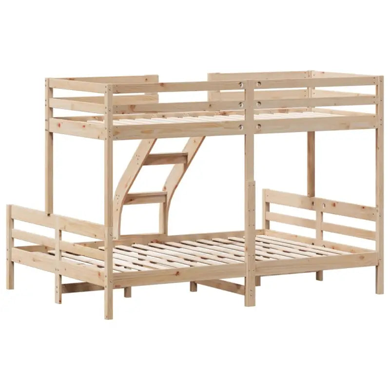 Elegante metalen Stapelbed van Massief Grenenhout voor Kleine Kamers - Bedden & bedframes