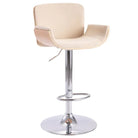 Elegante moderne barkrukken voor een stijlvol interieur - lichtbruin en crèmekleurig / 1 - Barkrukken