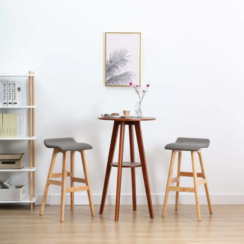 Elegante moderne barkrukken voor een stijlvolle interieurupgrade - donkergrijs en lichtbruin / 2 - Barkrukken