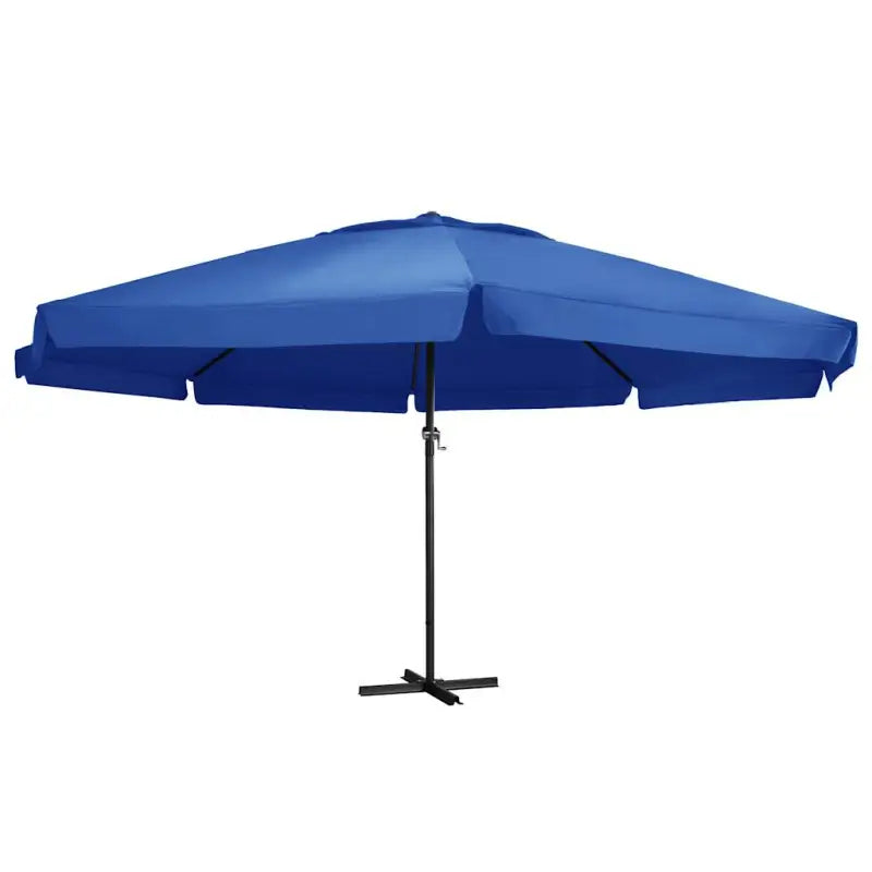 Elegante parasol met aluminium paal voor shade en uv-bescherming - azuurblauw / 600 cm / 1 - Parasols en zonneschermen