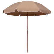 Elegante parasol met stalen paal voor UV-bescherming en schaduw - Parasols en zonneschermen