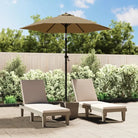 Elegante parasol voor bevestiging op standaard of tafelmetgat - Taupe - Parasols en zonneschermen