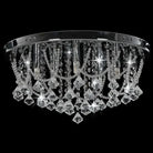 Elegante plafondlamp met kristallen en glinsterende kralen - 45 x 22 cm / 1 - Lampen
