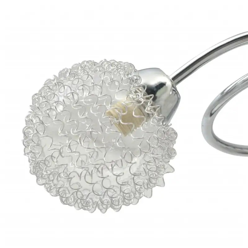 Elegante plafondlamp met metalen basis en spiraamse armen - Plafondlampen