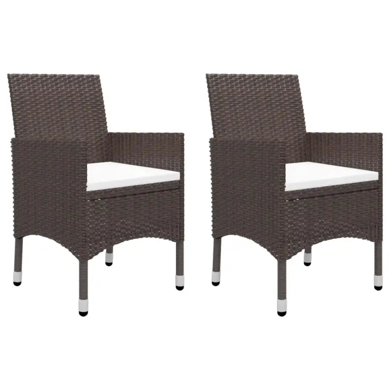 Elegante poly rattan tuinset met massief acaciahout ontwerp - Tuinsets