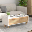 Elegante salontafel van bewerkt hout met natuurlijke uitstraling - Salontafels