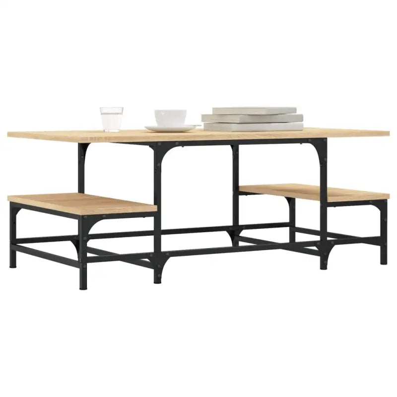 Elegante salontafel van bewerkt hout voor een stijlvolle woonkamer - Salontafels