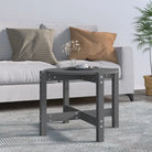 Elegante salontafel van massief grenenhout met rustieke uitstraling - Grijs / Ø 62.5 x 45 cm / 1 - Salontafels