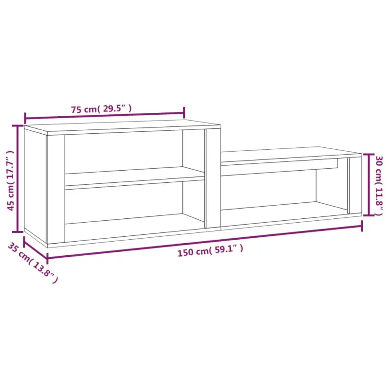 Elegante schoenenkast in hoogglans wit met bewerkt hout - Hoogglans wit / 1 - Schoenenrekken