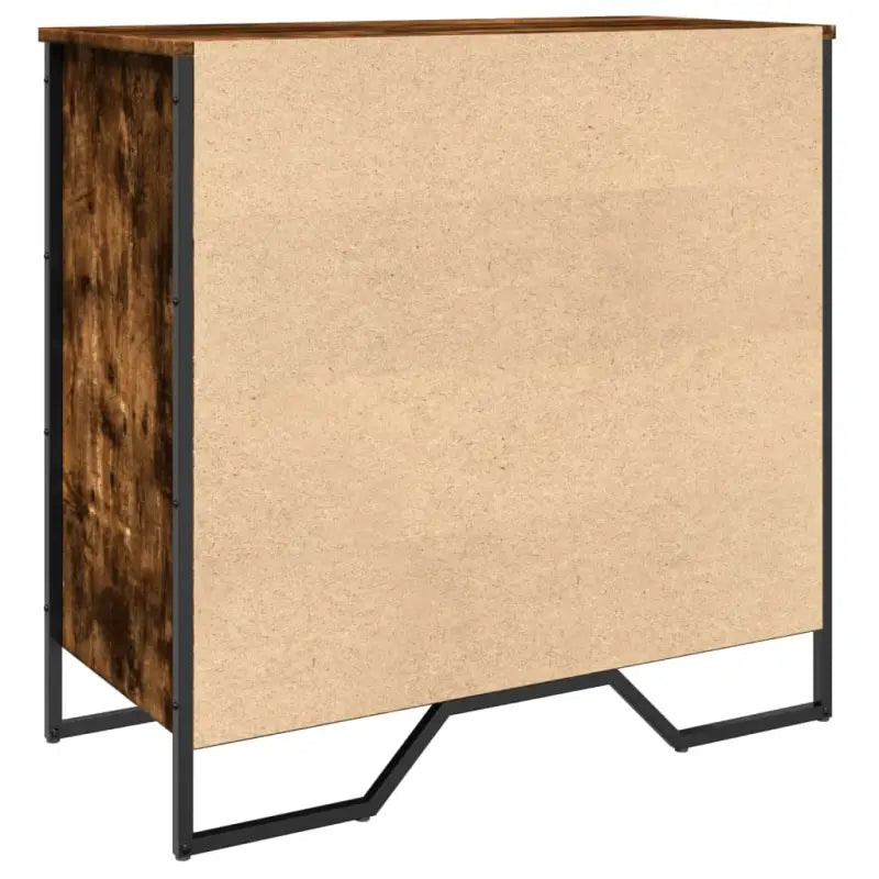 Elegante schoenenkast met bewerkt hout en metalen poten voor orde - Schoenenrekken