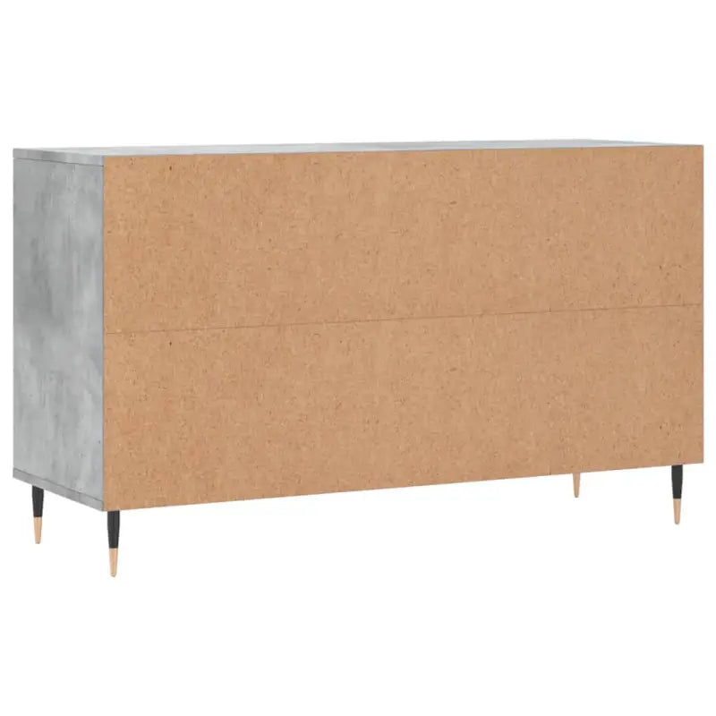 Elegante schoenenkast met bewerkt hout en metalen poten voor ordening - Betongrijs / 1 - Schoenenrekken