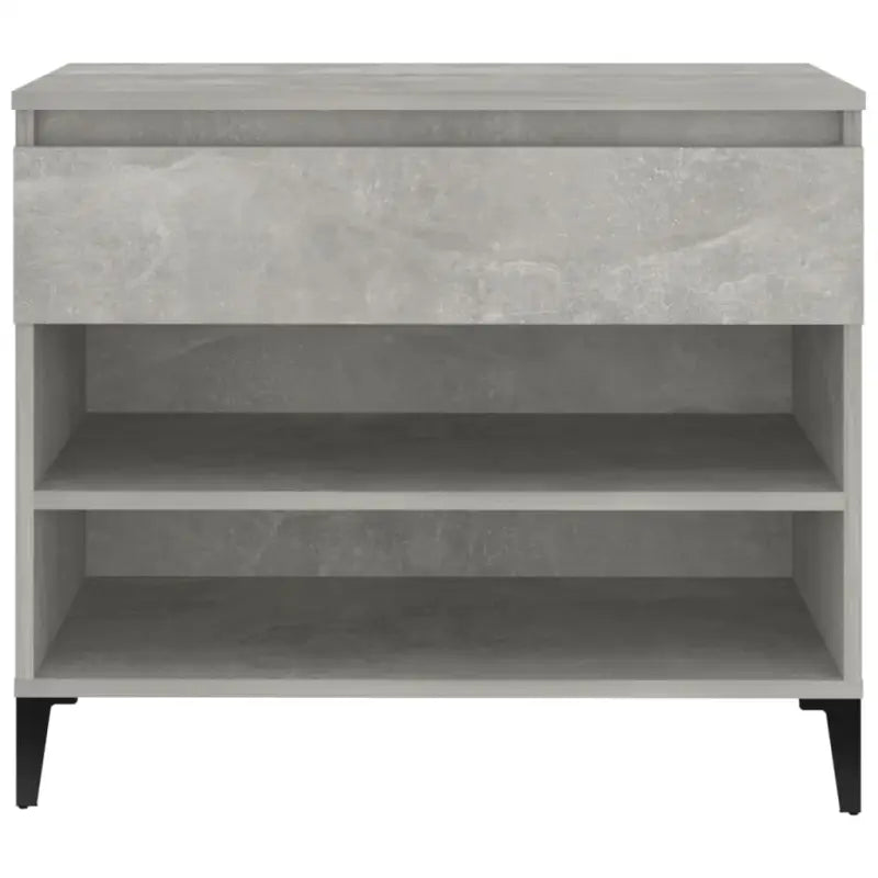Elegante schoenenkast van bewerkt hout voor een opgeruimde ruimte - Betongrijs / 1 - Schoenenrekken