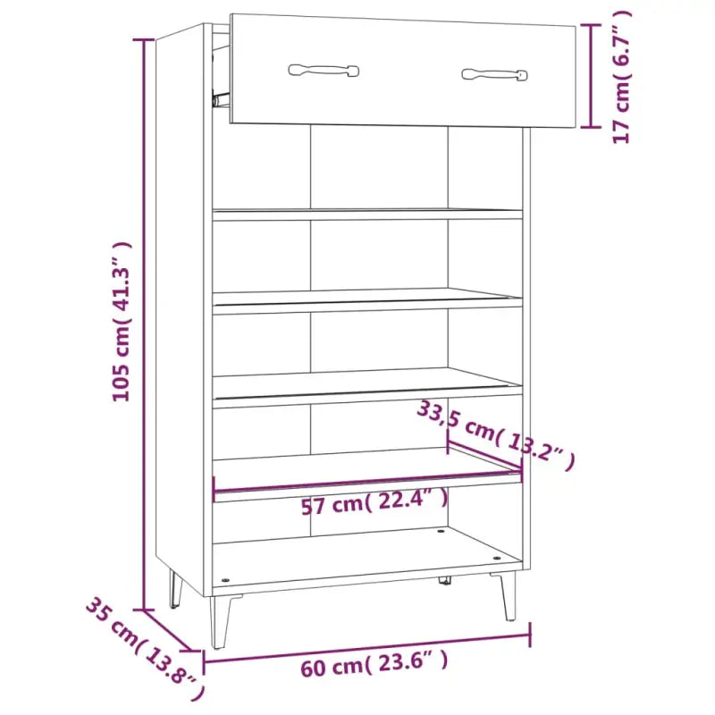 Elegante Schoenenkast van bewerkt hout voor slaapkamer of gang - Schoenenrekken