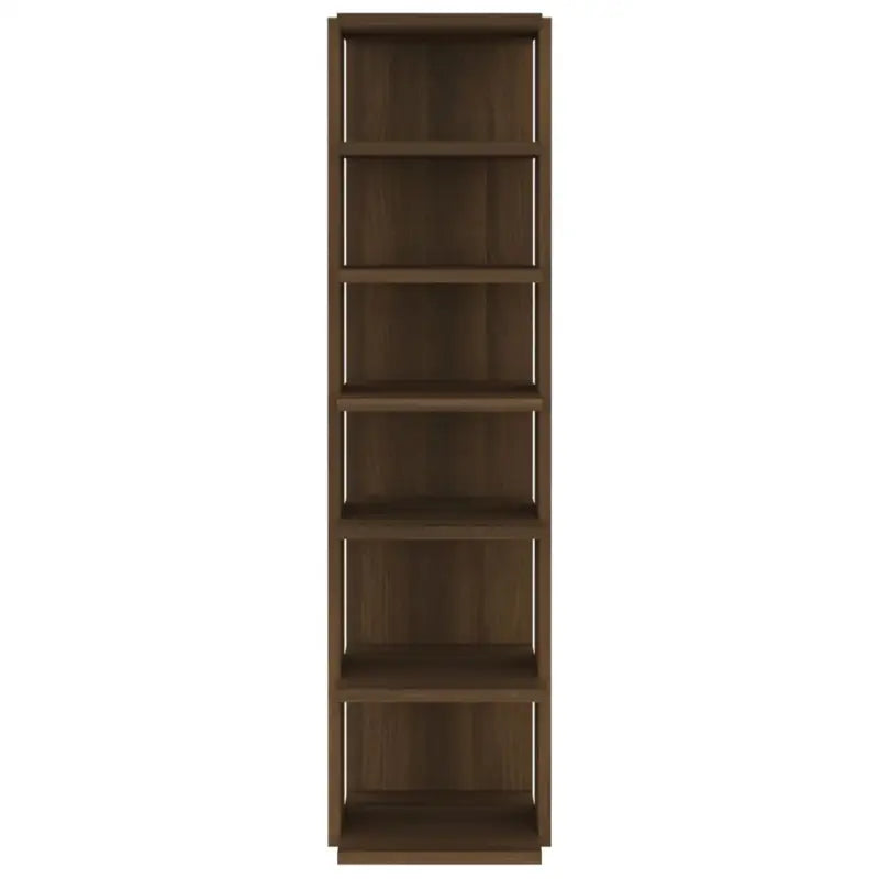 Elegante schoenenrek van bewerkt hout voor een georganiseerde opgeruimde ingang - bruin eikenkleur / 1 - Schoenenrekken