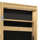 Elegante sieradenkast met LED-verlichting en bewerkt hout - Spiegels