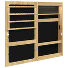 Elegante sieradenkast met LED-verlichting en bewerkt hout - Spiegels