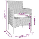 Elegante tuinset met poly rattan en gehard glas voor terras genieten - Tuinsets
