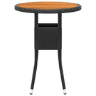 Elegante tuinset met poly rattan en massief acaciahout materialen - Tuinsets