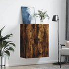 ELEGANTE Wandgemonteerde Dressoir in bewerkt hout - Dressoirs & buffetkasten