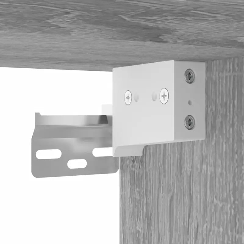 Elegante wandgemonteerde nachtkastje in grijs sonoma eiken design - Nachtkastjes