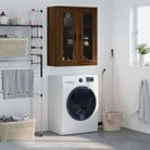 Elegante wandkast van bewerkt hout met duurzaam en stabiel ontwerp - bruin eikenkleur / 1 - Dressoirs & buffetkasten
