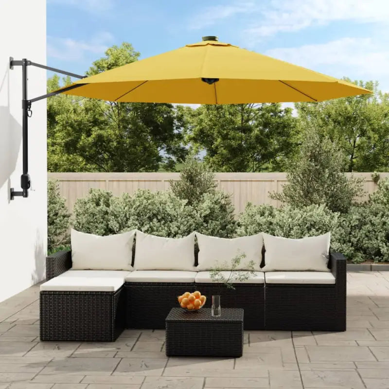 Elegante wandparasols met zorg ervoor led lampjes en kleine onderdelen - Geel / 1 - Parasols en zonneschermen