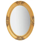 Elegante wandspiegel met antiek barok houten frame - Goud / 50 x 70 cm / 1 - Spiegels