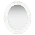 Elegante wandspiegel met antiek barok houten frame - Wit / 50 x 60 cm / 1 - Spiegels