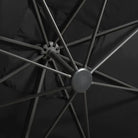 Elegante zweefparasol met LED-verlichting beschermt tegen zon en uv - Parasols en zonneschermen