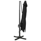 Elegante zweefparasol met LED-verlichting beschermt tegen zon en uv - Parasols en zonneschermen