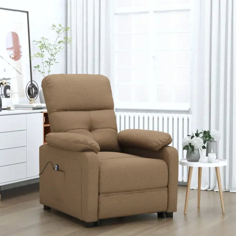 Elektrisch verstelbare fauteuil met comfortabel en ontspannend design - Bruin / 1 - Fauteuils & Relaxfauteuils