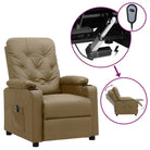 Elektrisch verstelbare fauteuil voor ultiem comfort en ontspanning - Cappuccino / 1 - Fauteuils & Relaxfauteuils