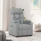Elektrisch verstelbare fauteuil voor ultiem comfort en ontspanning - Lichtgrijs / 1 - Fauteuils & Relaxfauteuils