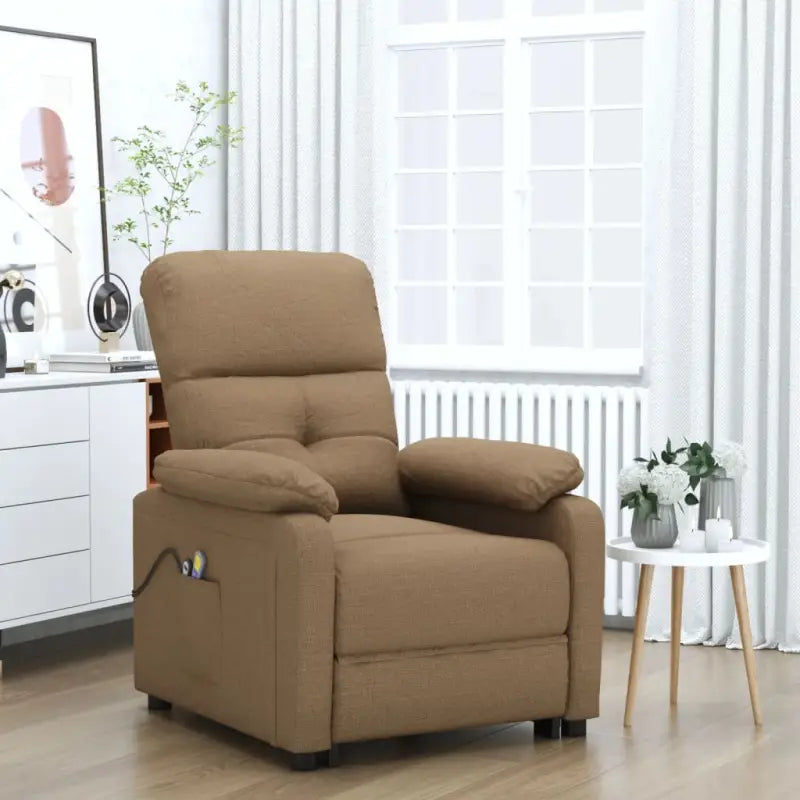 Elektrisch verstelbare massagefauteuil voor verminderde fysieke belasting - Bruin / 1 - Elektrische massagestoelen