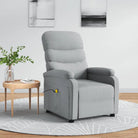 Elektrische massagefauteuil met verstelbare rug en voetensteun - Lichtgrijs / 1 - Elektrische massagestoelen