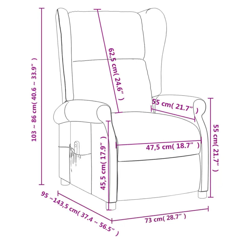 Elektrische massagefauteuil met verstelbare stoel en multi-posities - Elektrische massagestoelen