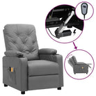 Elektrische massagefauteuil met verstelbare stoel voor ultiem comfort - Grijs / 1 - Elektrische massagestoelen